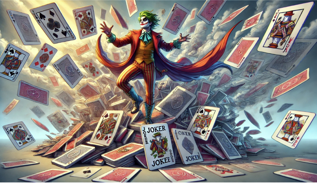 Wild Joker Casino: A Comprehensive Review Joker emerging from card whirlwind